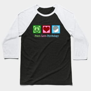 Peace Love Psychology Baseball T-Shirt